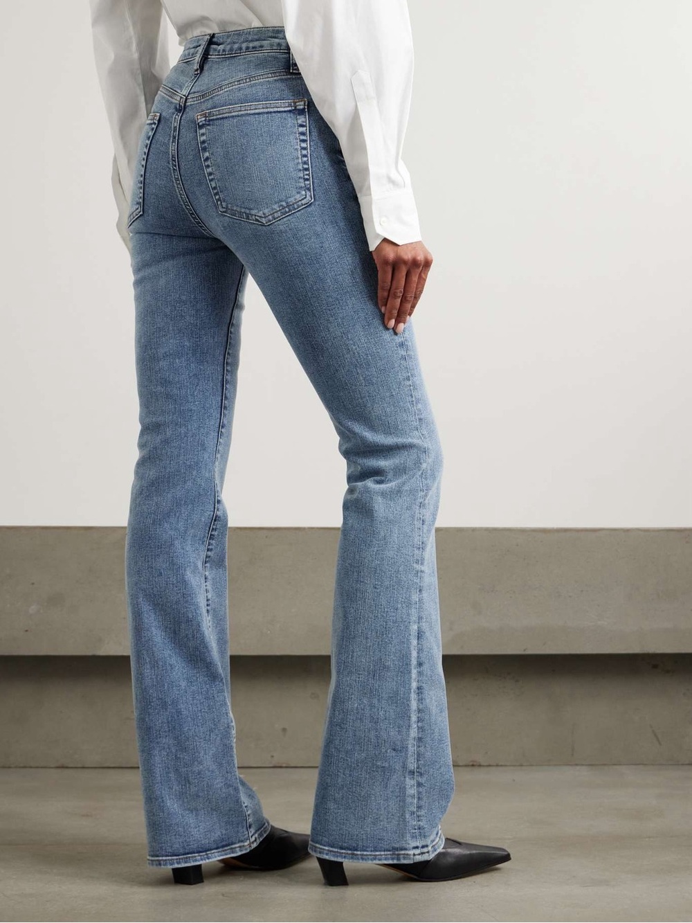 NWT Frame The Reboot Bootcut Jeans High Rise Stretchy Denim Crave Blue Size 25